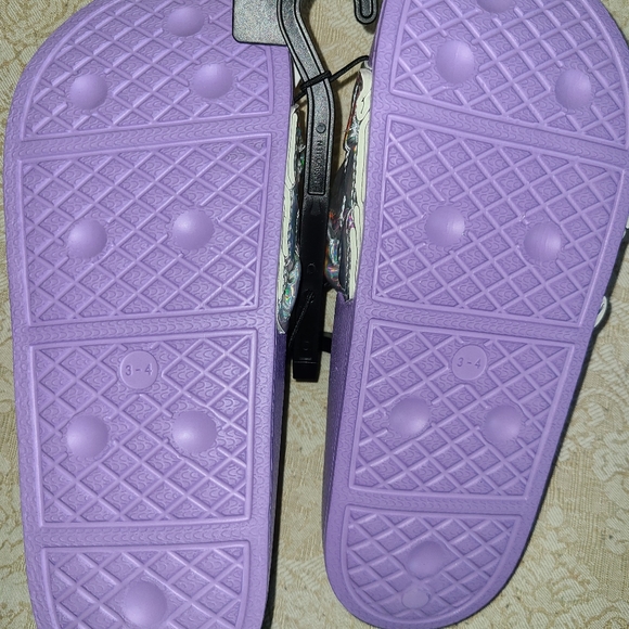 WONDER NATION Girls Iridescent Braid Slide Sandals - Picture 8 of 8